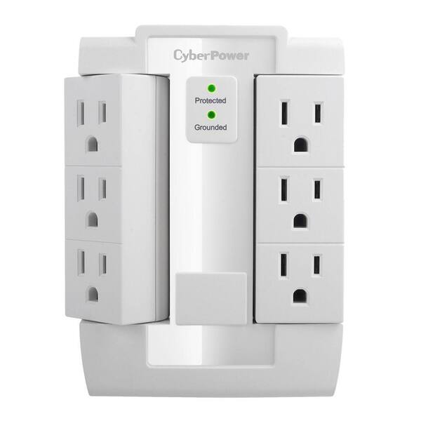 CyberPower 6-Outlet Swivel Wall Tap Surge Protector