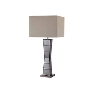 29.5 in. Black Standard Light Bulb Bedside Table Lamp