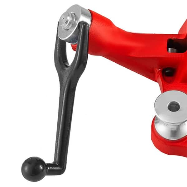 VEVOR 1 8 in. to 5 in. Pipe Capacity Top Screw Bench Chain Vises Heavy Duty Pipe Threader with Pipe Rest Bender GJLGTHQ0000000001V0 The Home Depot