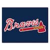 FANMATS MLB Atlanta Braves Blue 3 Ft. X 4 Ft. Indoor Area Rug 6428 ...