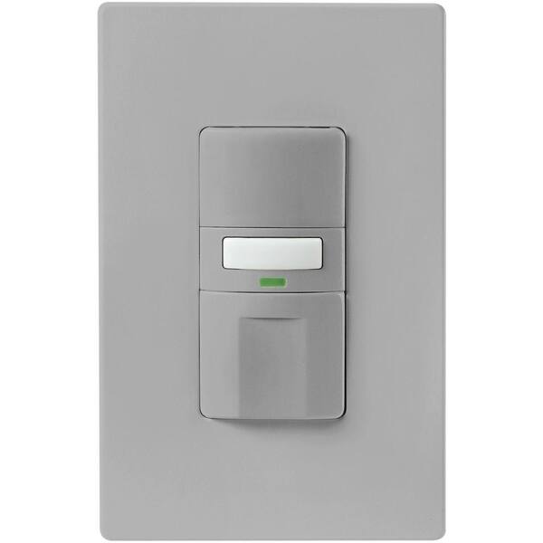 Eaton Motion-Activated Occupancy Sensor Wall Switch, Gray