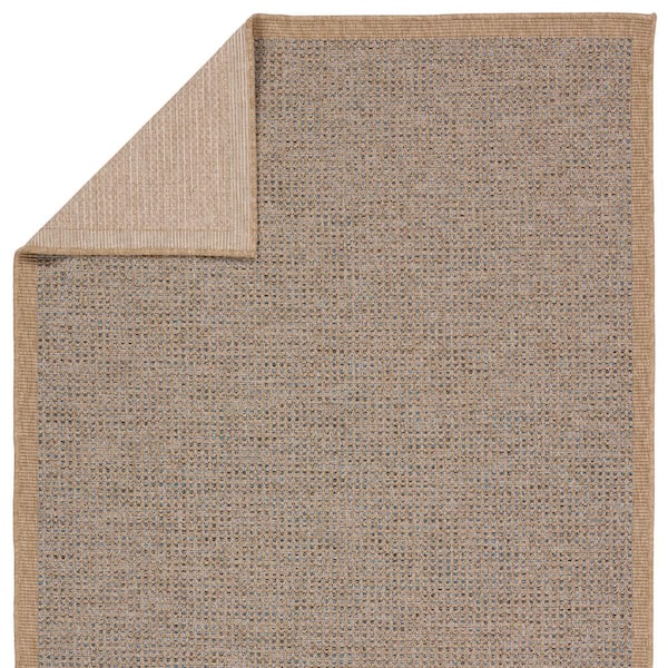 Kidal 4 X 6 Solid Brown/Blue Indoor/Outdoor Area Rug
