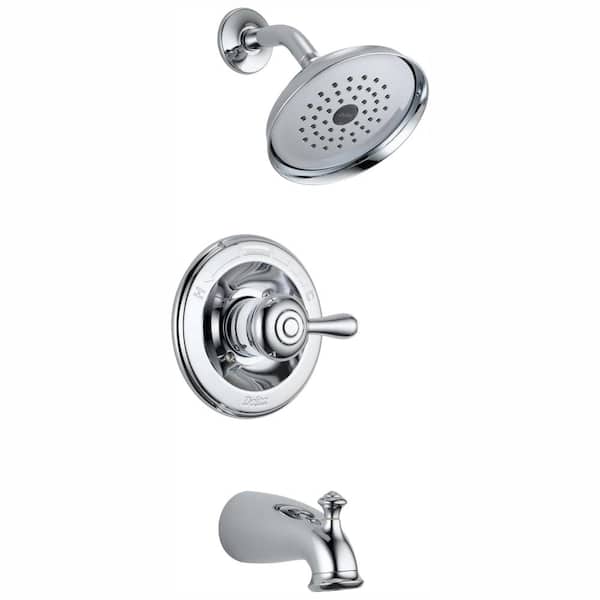Delta Leland 1-Handle Tub and Shower Faucet in Chrome (Valve Included)