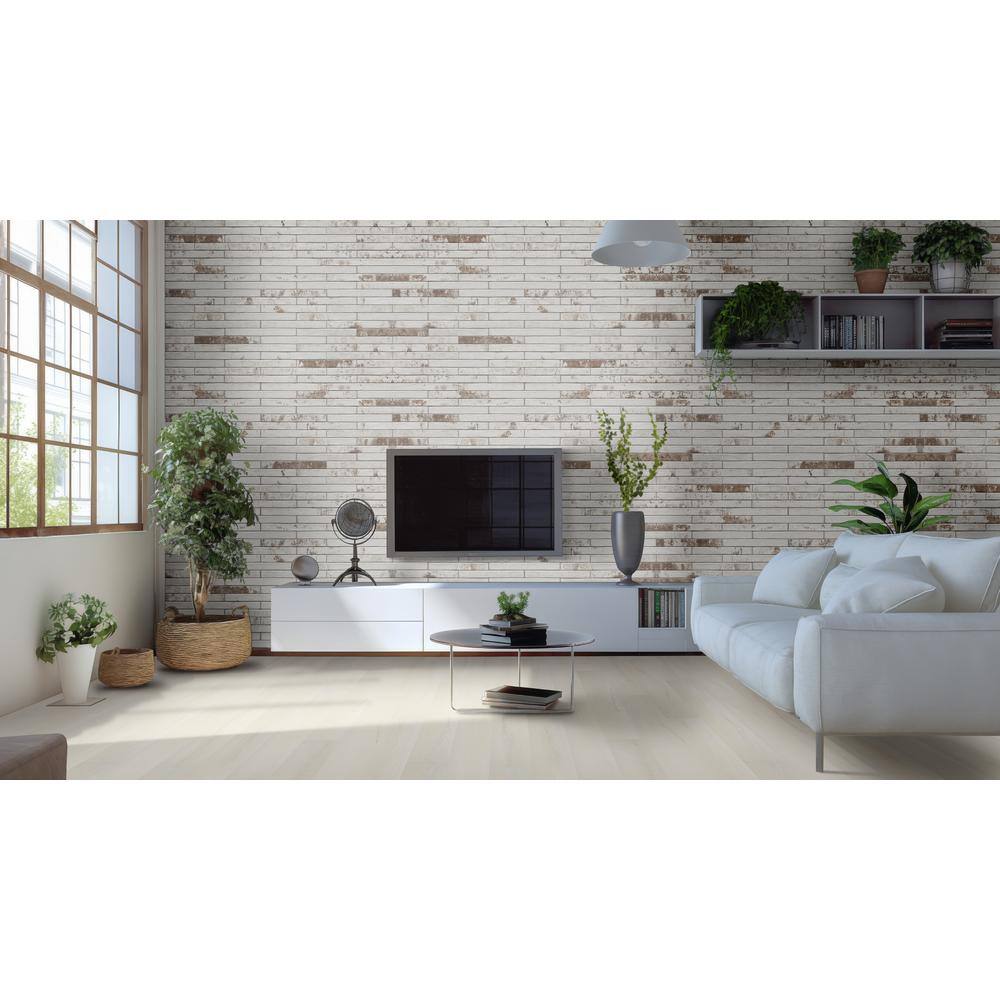 Whitmore White Luxury Vinyl Quarter Round Molding, 94" Length