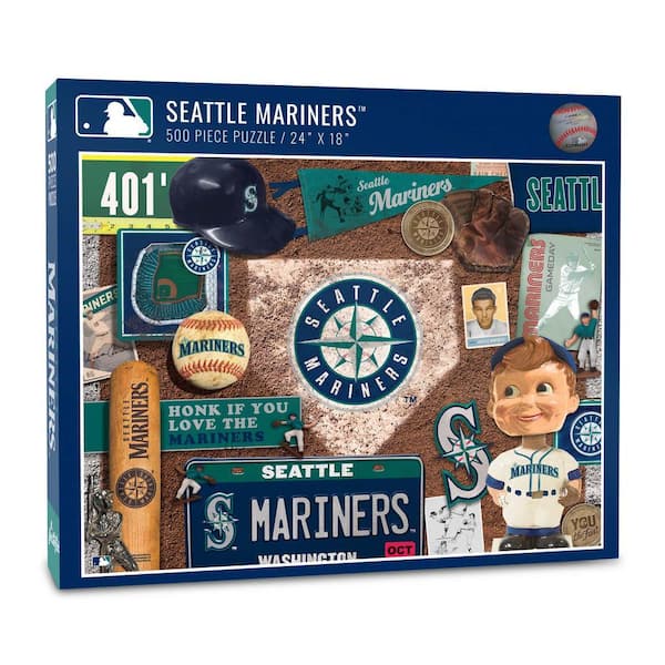 MLB Seattle Mariners Retro Series Puzzle (500-Pieces)