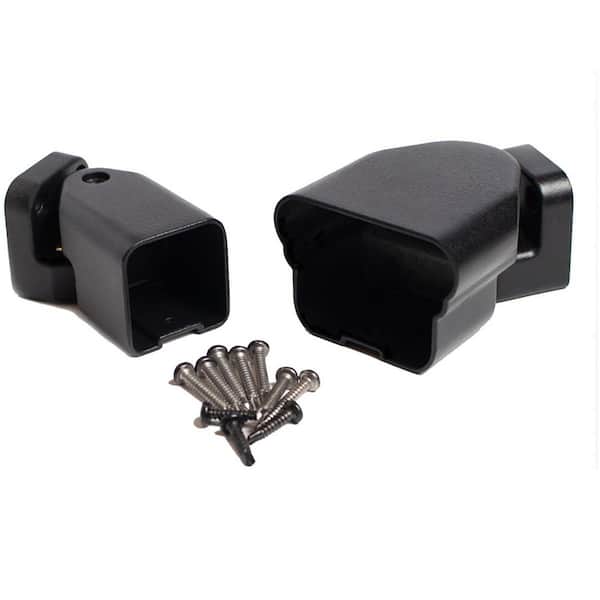 Pegatha Plus Black Aluminum Textured Multi Angle Bracket Kit (2-Piece)