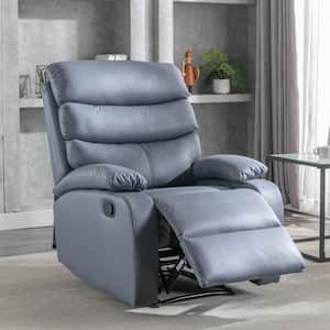 Everglade 30.2 in. W Technical Leather Upholstered 3 Position Manual Standard Recliner in Dark Gray