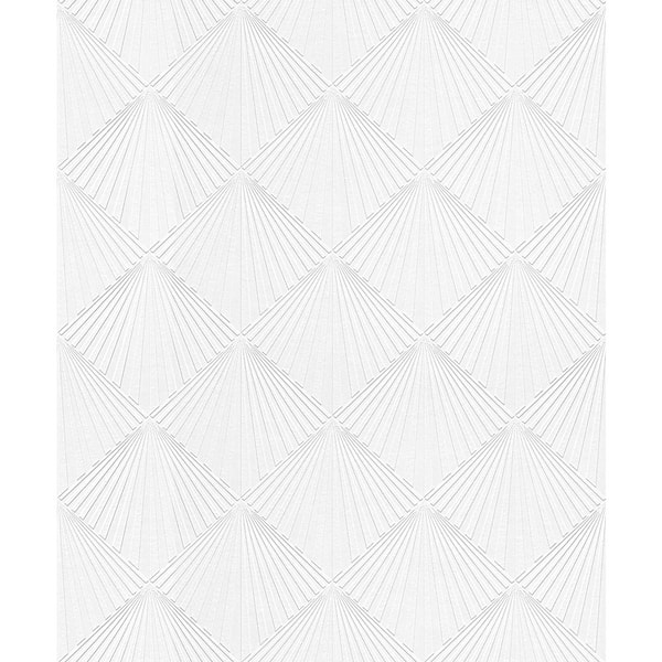 Seabrook Designs Erismann Diamond Starburst Paintable Paper Nonwoven Wallpaper Roll 57.5 sq. ft.