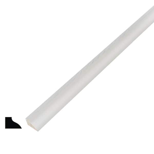 Alexandria Moulding WM 131 1/2 in. D x 3/4 in. W Primed 4S Pine Wood Base Shoe Moulding