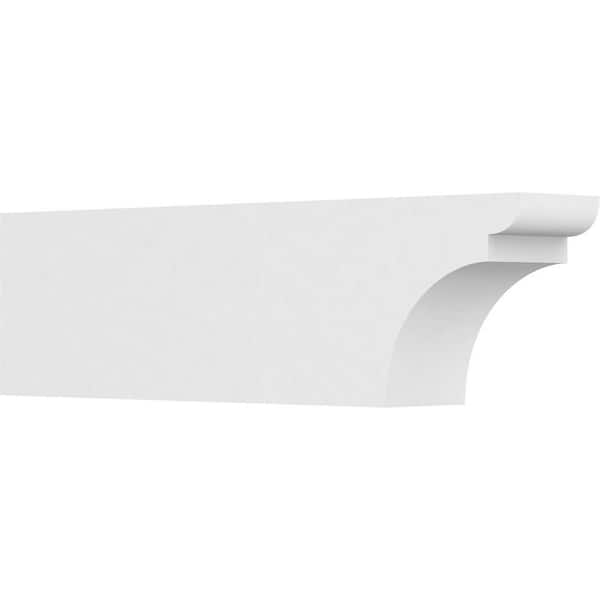 Ekena Millwork 6 in. x 10 in. x 36 in. Yorktown PVC Rafter Tail Brace