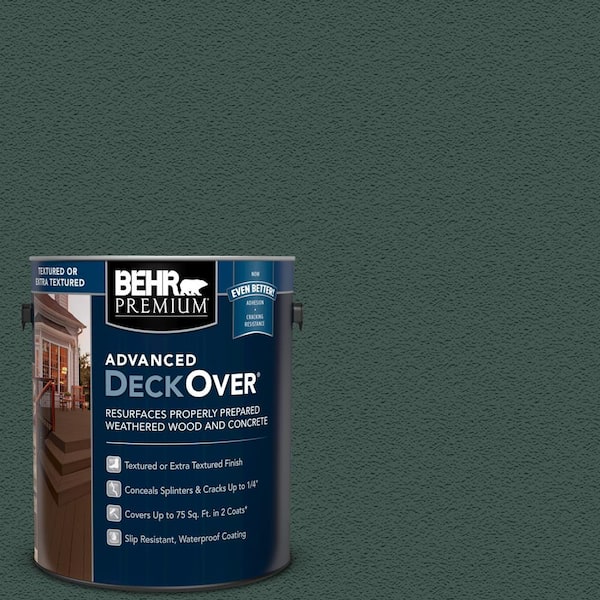 BEHR Premium Advanced DeckOver 1 gal. #SC-114 Mountain Spruce Textured Solid Color Exterior Wood and Concrete Coating