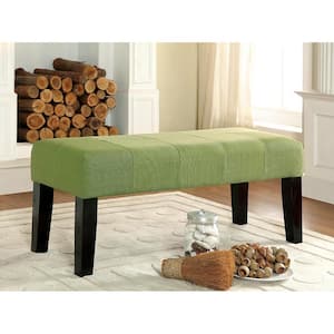 Sandor Green Fabric Upholstered 42"L x 17"W x 18"H Bench
