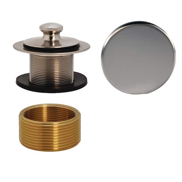 Westbrass Universal Twist and Close Tub Trim Kit in Stainless Steel