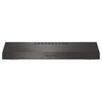 30 in. Convertible Under the Cabinet Range Hood with Light in Black Stainless Steel, Fingerprint Resistant