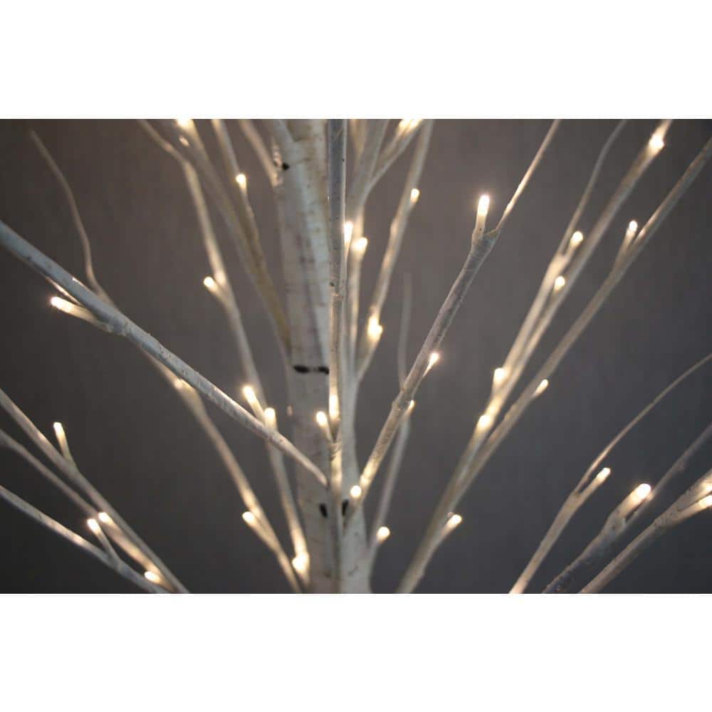 White Birch Tree with LED Lights for Indoor/Outdoor Use