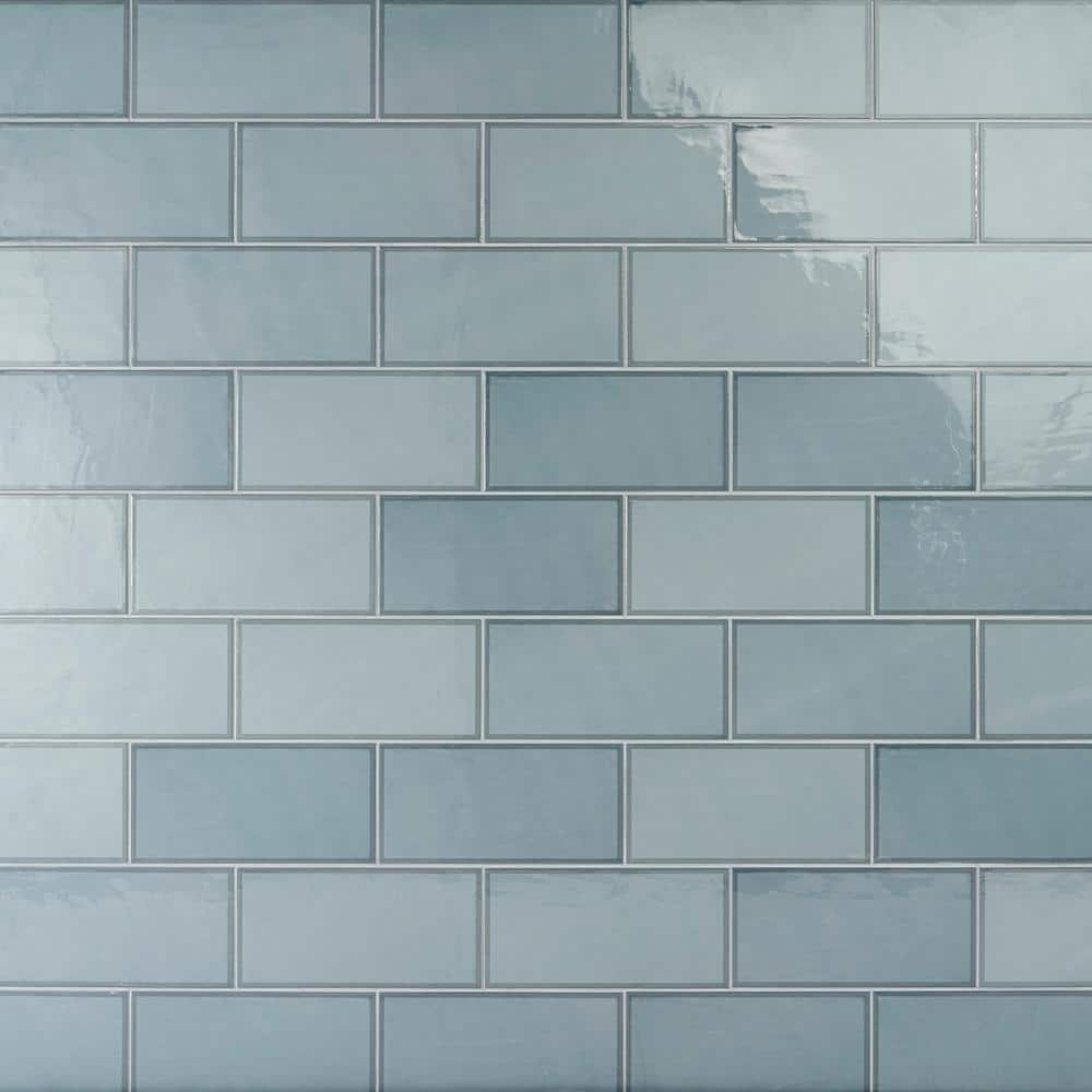 南*ス様 house on the hill S/S Tee (Tile) 10 Ivy Hill Tile Siene Triangle Steel Blue 5 in x 4 in Ceramic