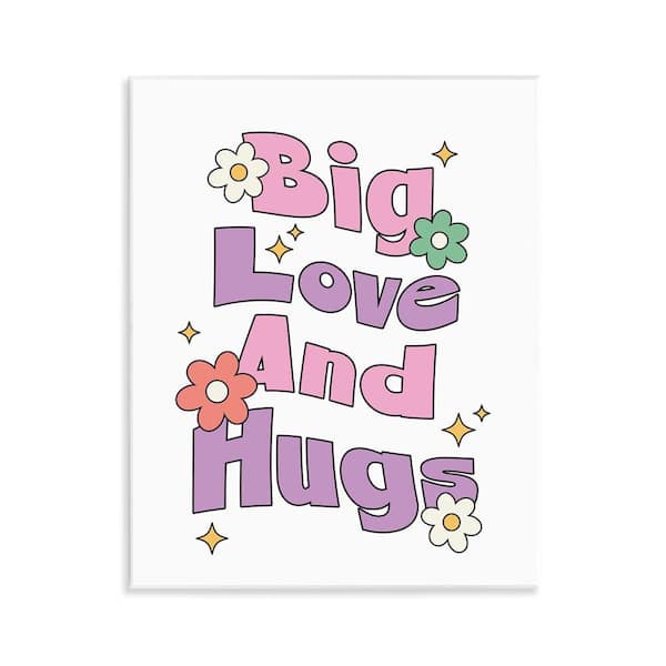 Stupell Industries Big Love and Hugs by Ahmed Sameh Hussein Unframed Nature Graphic Art Print 14 in. x 11 in.