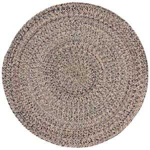 SAFAVIEH Braided Dark Green 3 ft. x 3 ft. Abstract Round Area Rug  BRD402Y-3R - The Home Depot