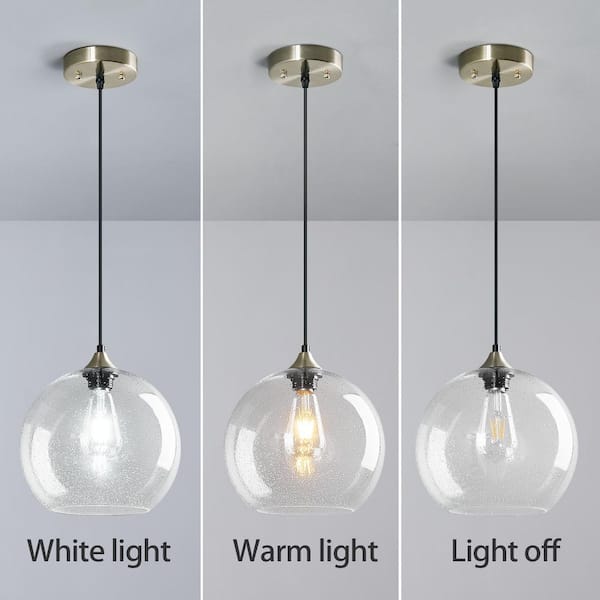 ZHLWIN Home Lighting ‎60-Watts 1 Light 9.84 in. Clear Glass