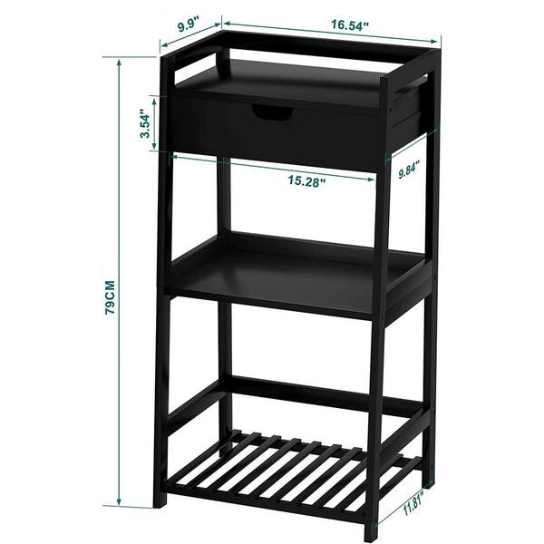 LISSIMO 33.7in. H x 34in. W x 18in. D Garage Shelving 3 Tier Metal