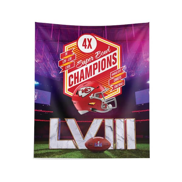 THE NORTHWEST GROUP NFL Chiefs SB58 Retake Multi Champs Printed Wall Hanging