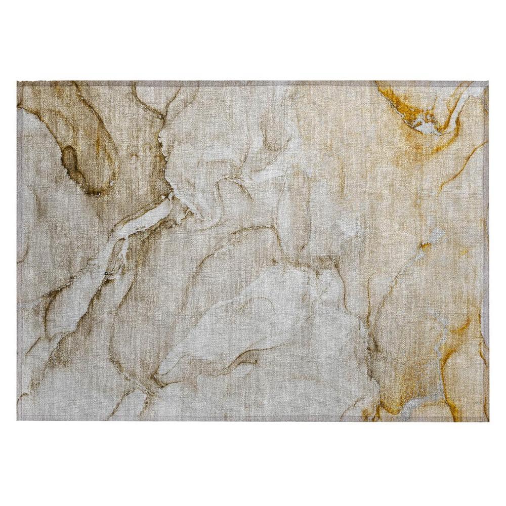 Brown 2 ft. x 3 ft. Woven Abstract Polyester Rectangle Indoor/Outdoor Area Rug price history on PriceWatchPro