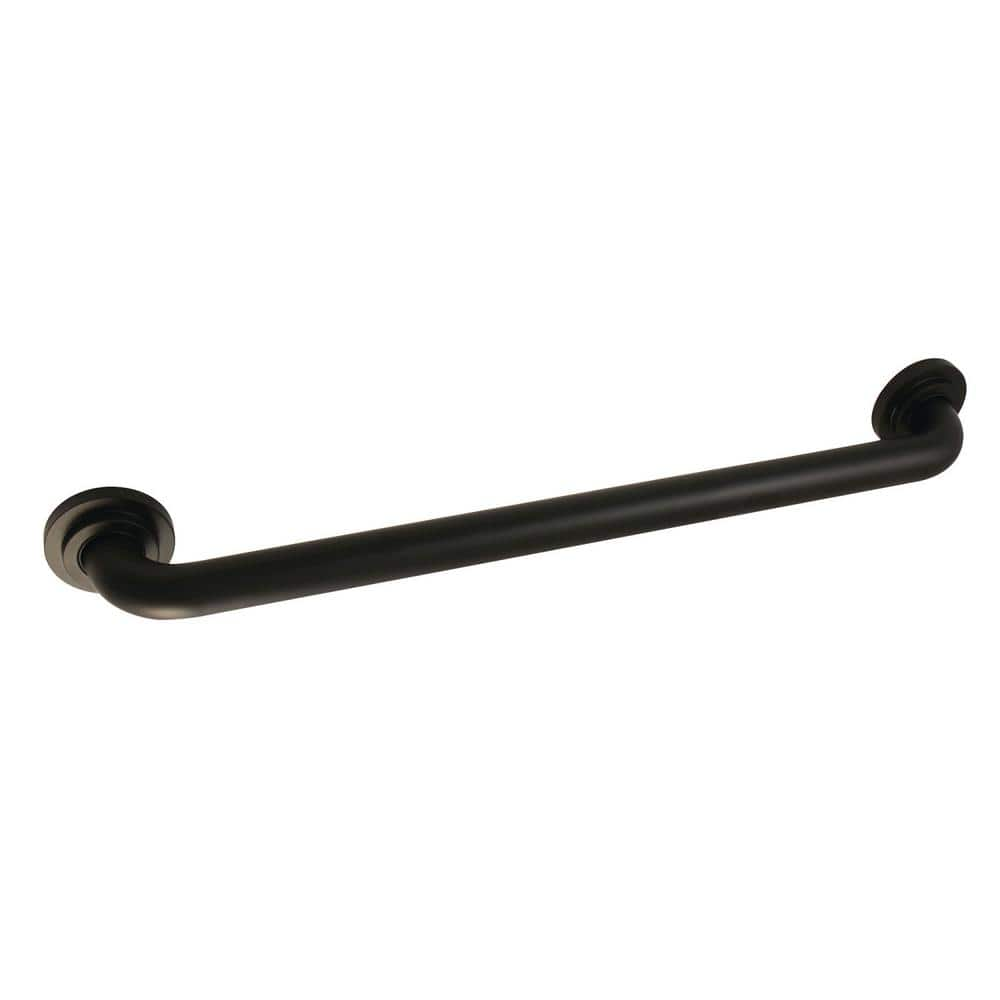 Kingston Brass Manhattan 32 in. x 1-1/4 in. Grab Bar in Matte Black ...