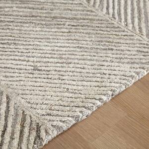 Modern Brown and Gray 10 ft. x 7 ft. Area Rug