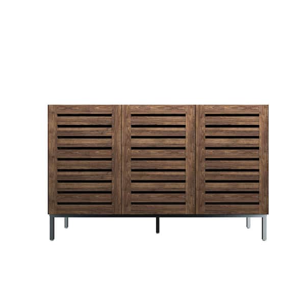 47.2 in. W x 15.3 in. D x 29.4 in. H Ready to Assemble Pantry Cabinet Kitchen Cabinet in Brown