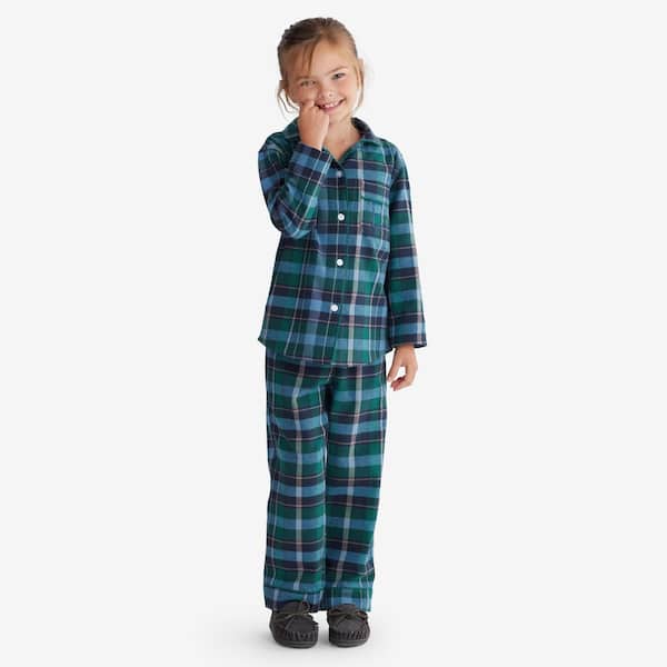 The Company Store Company Cotton Family Flannel Holiday Plaid Kids