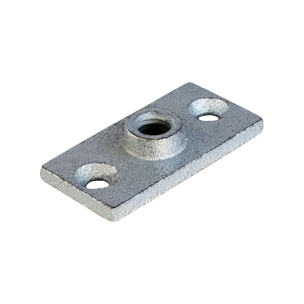 The Plumber's Choice Rod Hanger Plate in Galvanized Iron in for 1/2 in.  Threaded Rod (20-Pack) 12CLFG-20 The Home Depot