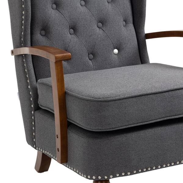 Nautica accent chair with best sale wood legs