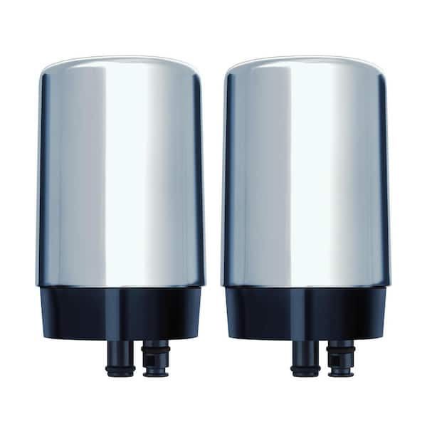 Brita Tap Water Faucet Filter Replacement, 2 Count - Chrome Brita Tap Water Faucet Filter Replacement, 2 Count - Chrome