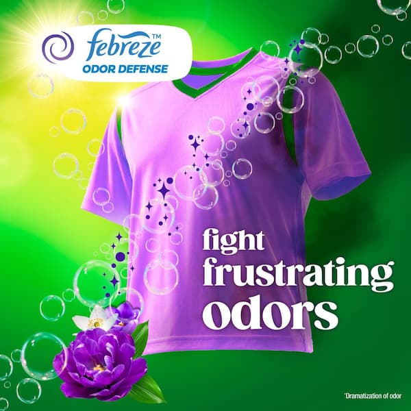 Flings Oxi Boost and Febreeze 3 in 1 HE Moonlight Breeze Scent Laundry Detergent Pods (60-Count)