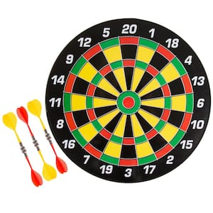 Hey! Play! 16 in. Magnetic Dart Board Set HW3400001 - The Home Depot