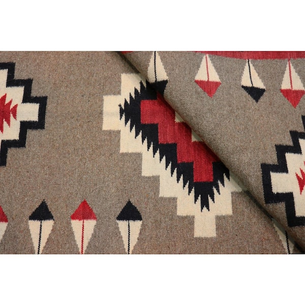Tuscany Mocha/Black 3 ft. x 5 ft. Geomatric Area Rug