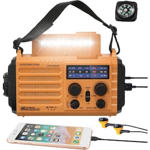 5000 Weather Portable Radio, Solar Hand Crank 5-Way Power Emergency Radio, AM/FM/Shortwave/NOAA Alert Survival