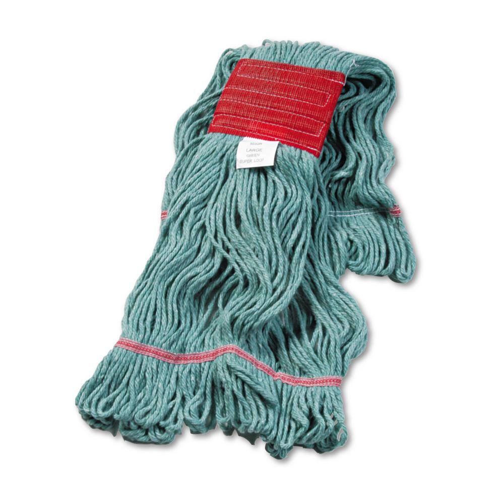 Boardwalk Super Loop Wet Mop Head Cotton/Synthetic Medium Size Blue 12/Carton 