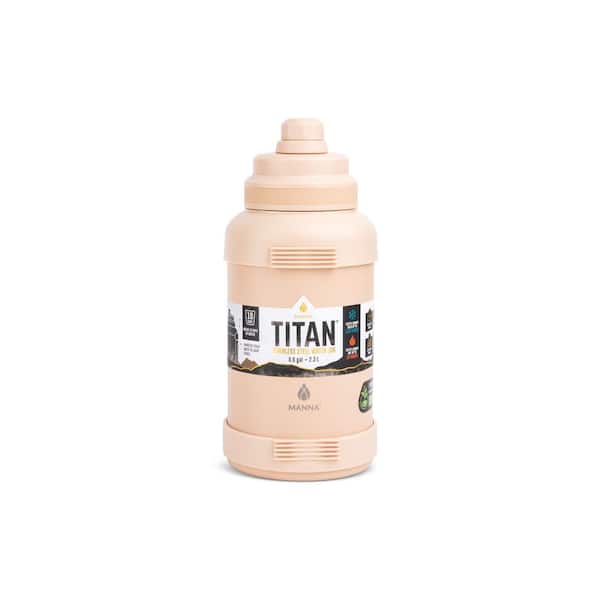 77.77 oz. Sand Stainless Steel Titan Jug