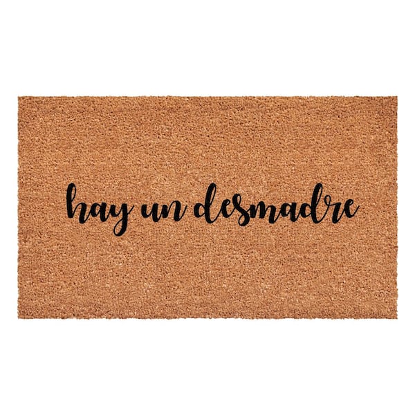 Calloway Mills Hay Un Desmadre Script Multi-Colored 17 in. x 29 in. Indoor or Outdoor Spanish Doormat