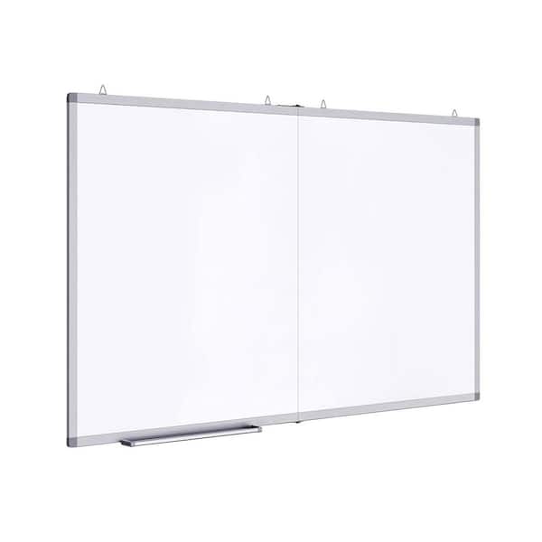 Luxor Dry Erase Magnetic Wall-Mount Porcelain White Board, 48 x 36