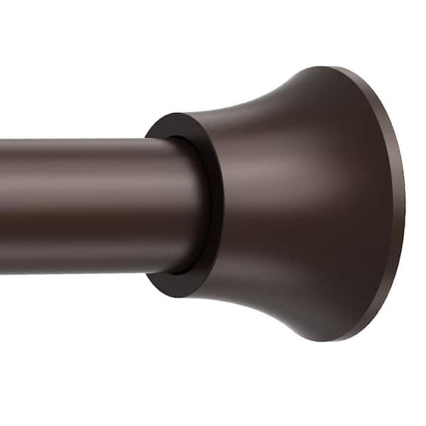 76in. Stainless Steel Adjustable Spring Tension Shower Curtain Rod No Drilling No Rust Bath Accessory in Bronze