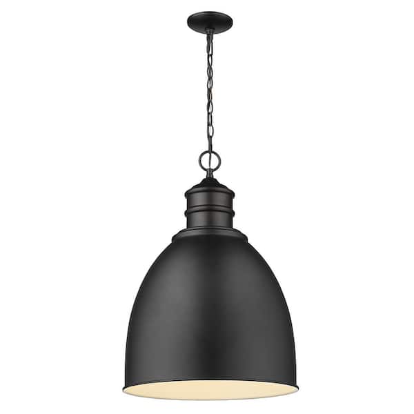 Acclaim Lighting Colby 1 Light Matte, Chandelier Light Shades Black And White