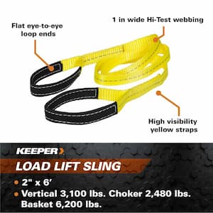 6 ft. x 2 in. 1-Ply Flat Loop Lift Sling