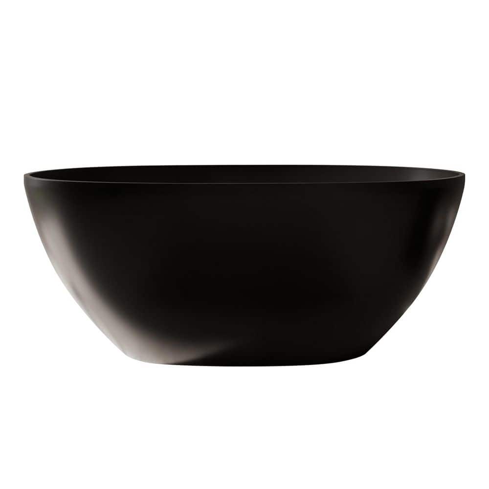 Euston 55 in. x 30 in. Soaking Bathtub with Center Drain in Matte Black price history on PriceWatchPro