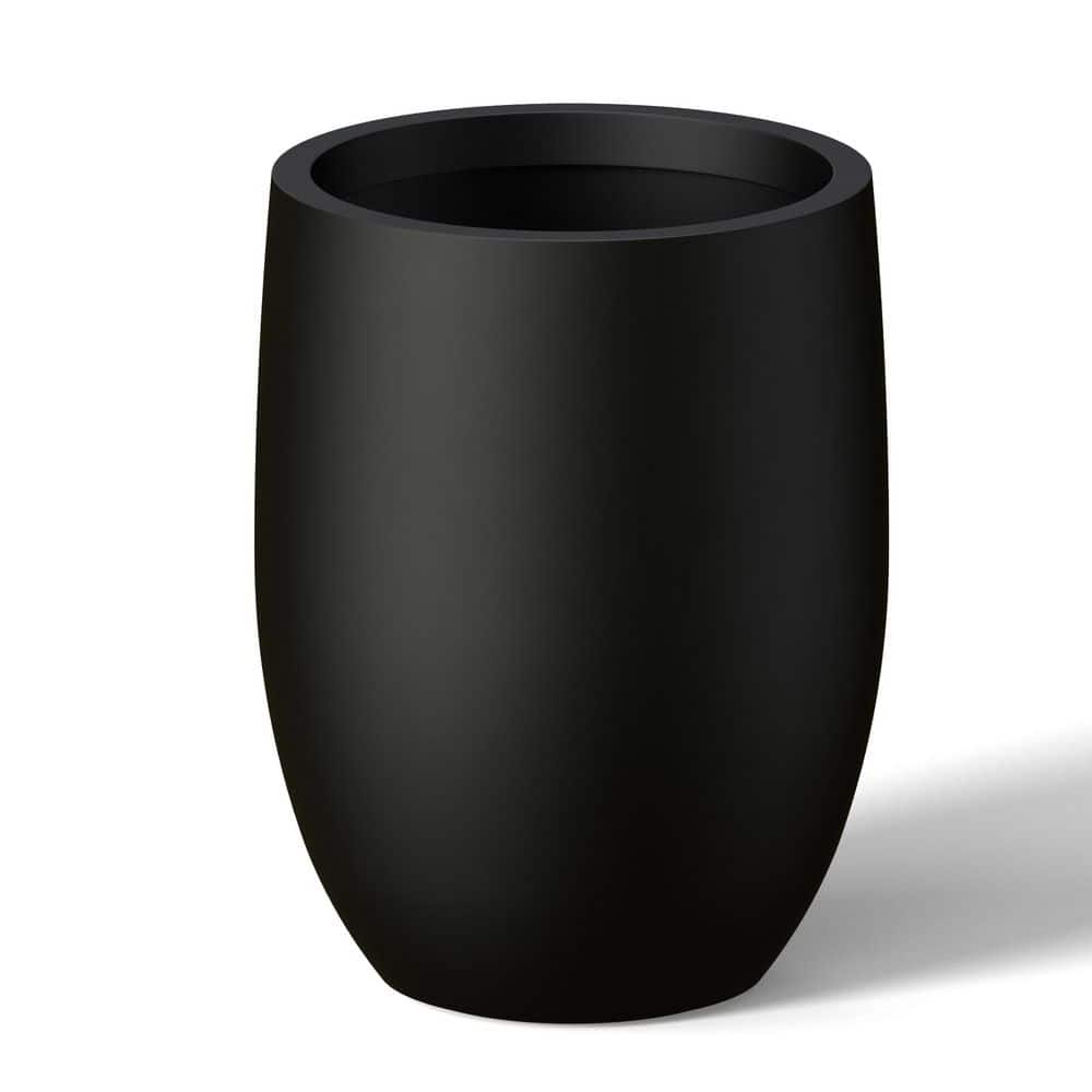 9.5 in. Medium Charcoal Black (Enhanced Core) Concrete Round Planter / Pot with Drainage Holes price history on PriceWatchPro