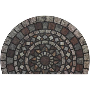 Mosaic Mythos Stone Slice 23 in. x 35 in. Doorscapes Estate Mat