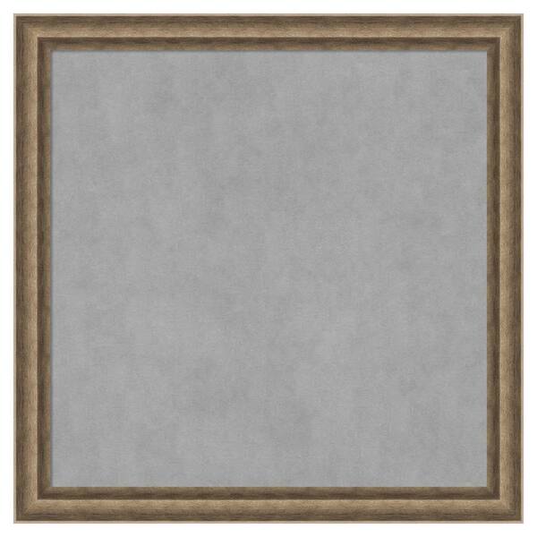 Amanti Art Angled Bronze 27 in. x 27 in. Framed Magnetic Board