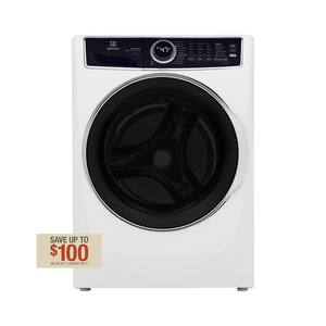 27 in. W 4.5 cu. ft. Front Load Washer with SmartBoost, LuxCare Plus Wash System, Perfect Steam, ENERGY STAR in White
