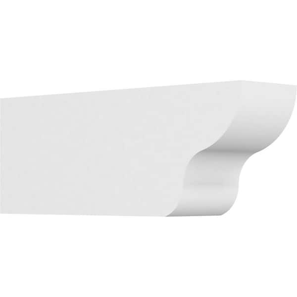 Ekena Millwork 4 in. x 6 in. x 16 in. Standard Greensboro Architectural Grade PVC Rafter Tail Brace
